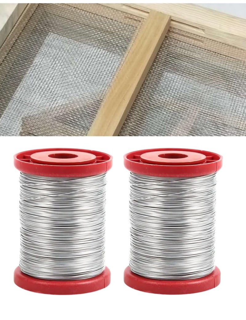 luvilly 0.55mm Stainless Steel Beehive Frame Wire for Beekeeping - Beekeeper Wire Embedding Device - Wired Wax Frame-500g - Image 5